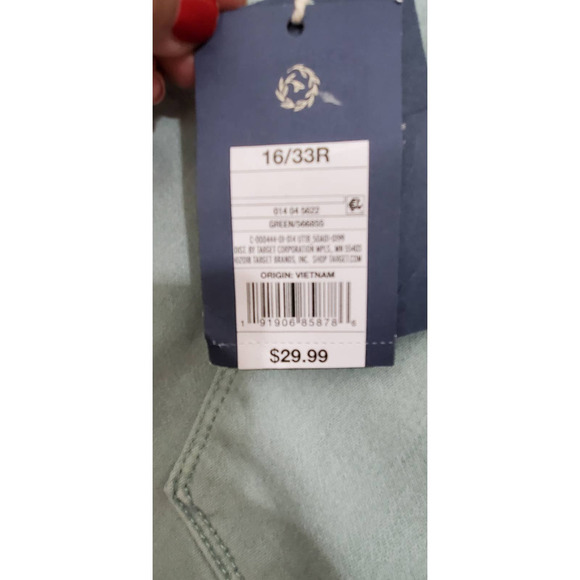 NWT High Rise Skinny Pants - Mint Green  Size 16/ 33R - Picture 3 of 9